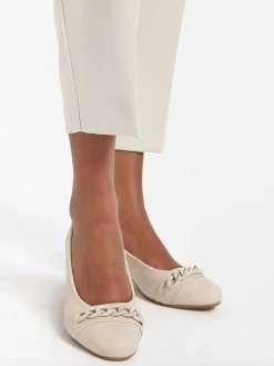 New Beige Pump Sierketting Dames Comfort Schoenen
