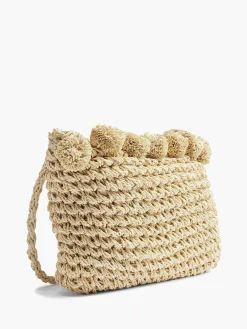 Online Beige Rieten Schoudertas Dames Online Exclusive Accessoires