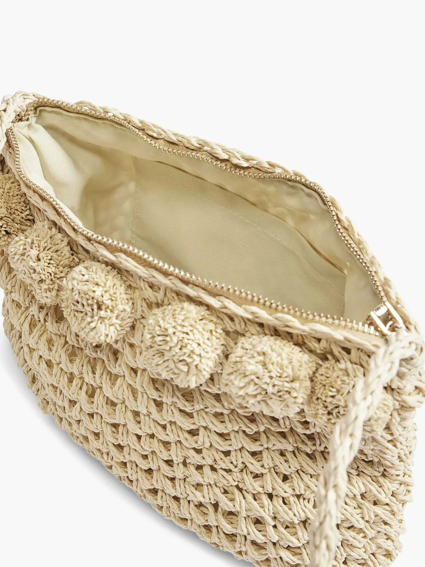 Online Beige Rieten Schoudertas Dames Online Exclusive Accessoires