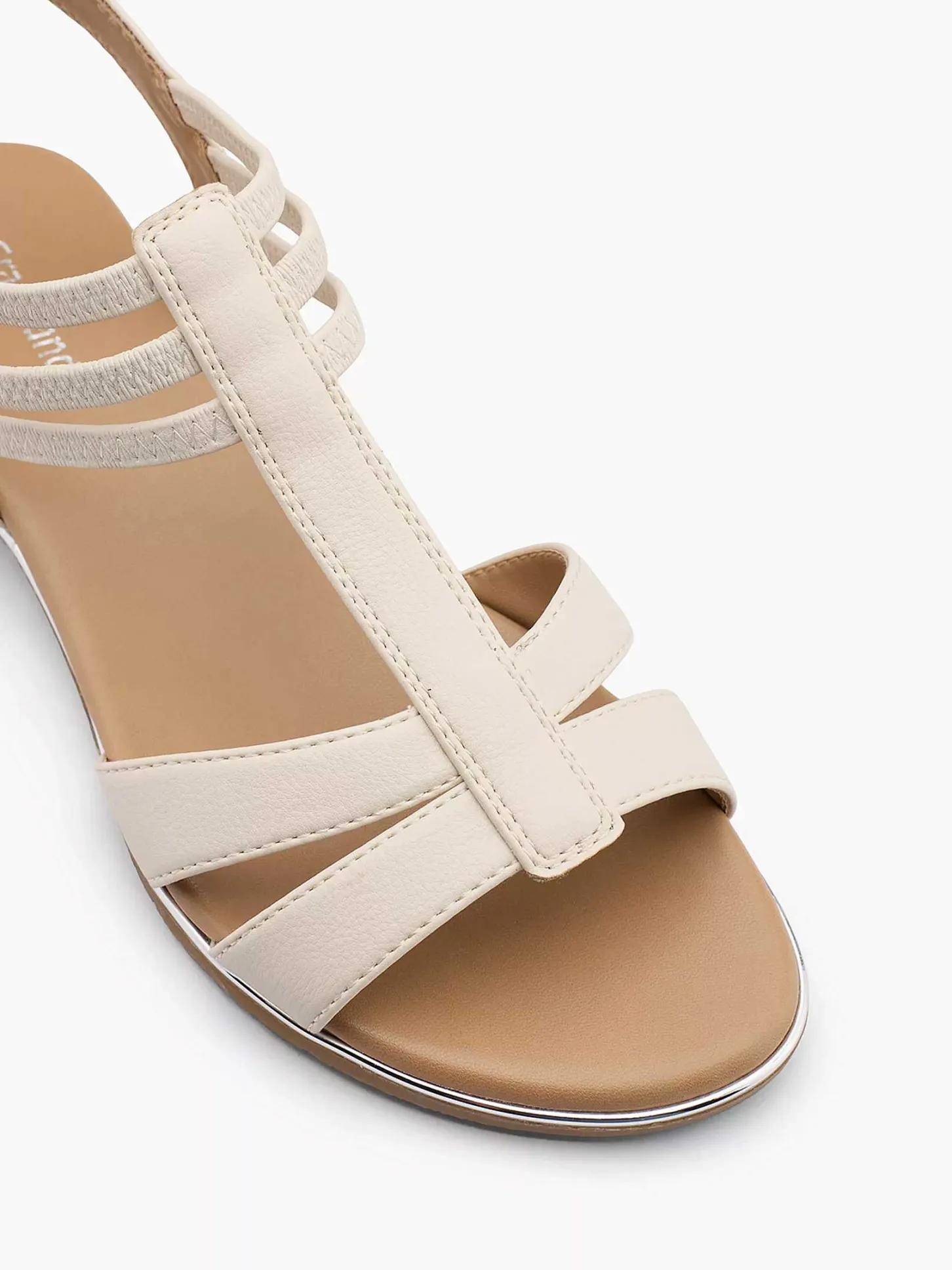Discount Beige Sandaal Dames Sandalen