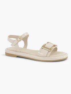 Online Beige Sandaal Siergesp Dames Sandalen