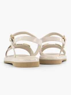 Online Beige Sandaal Siergesp Dames Sandalen