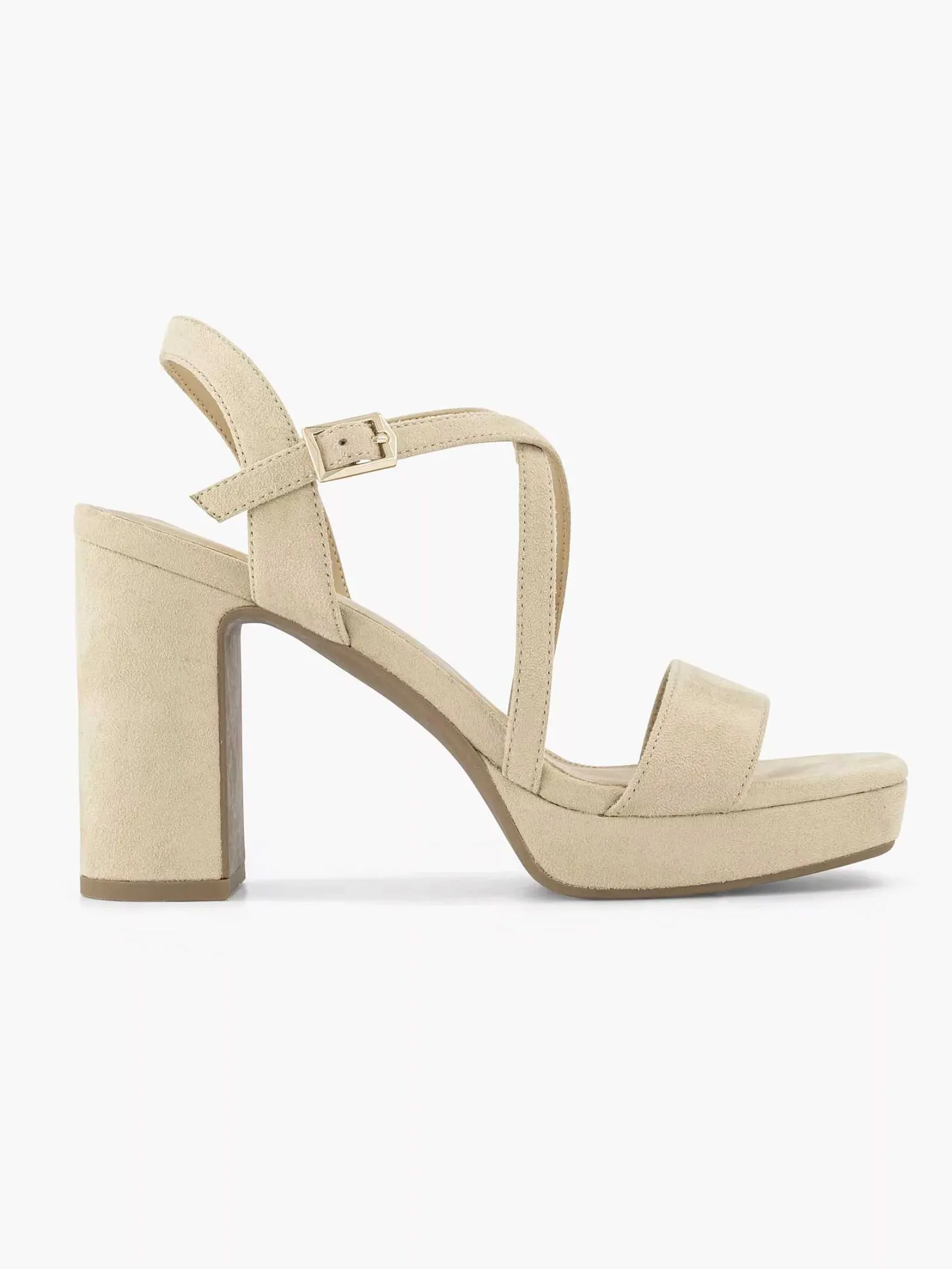Clearance Beige Sandalette Dames Sandalen