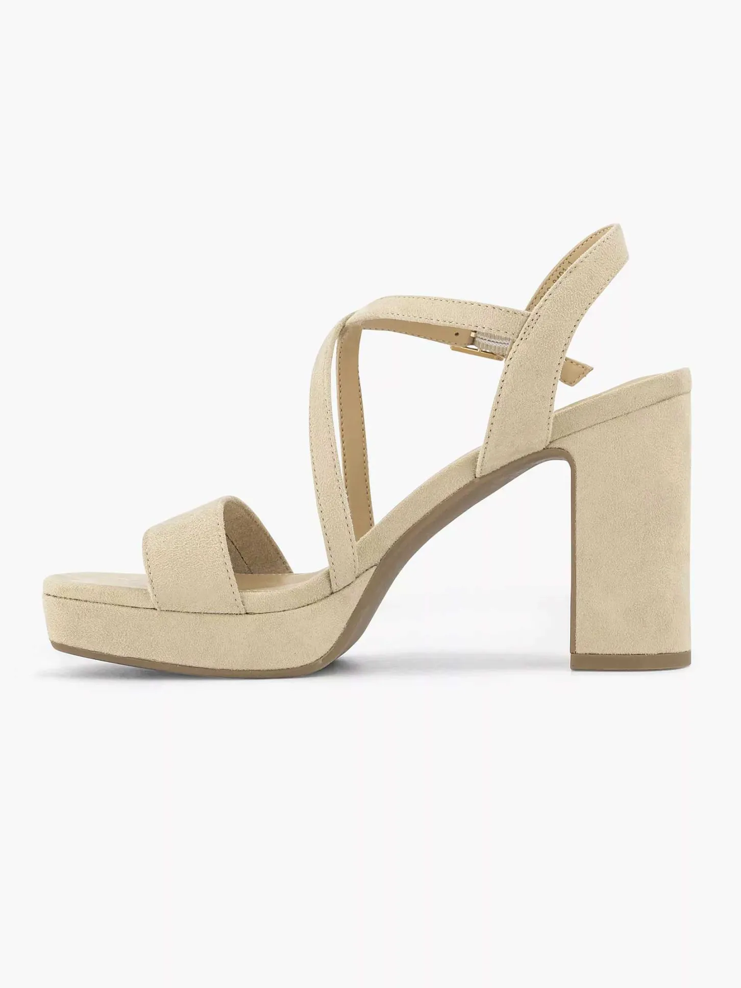 Clearance Beige Sandalette Dames Sandalen