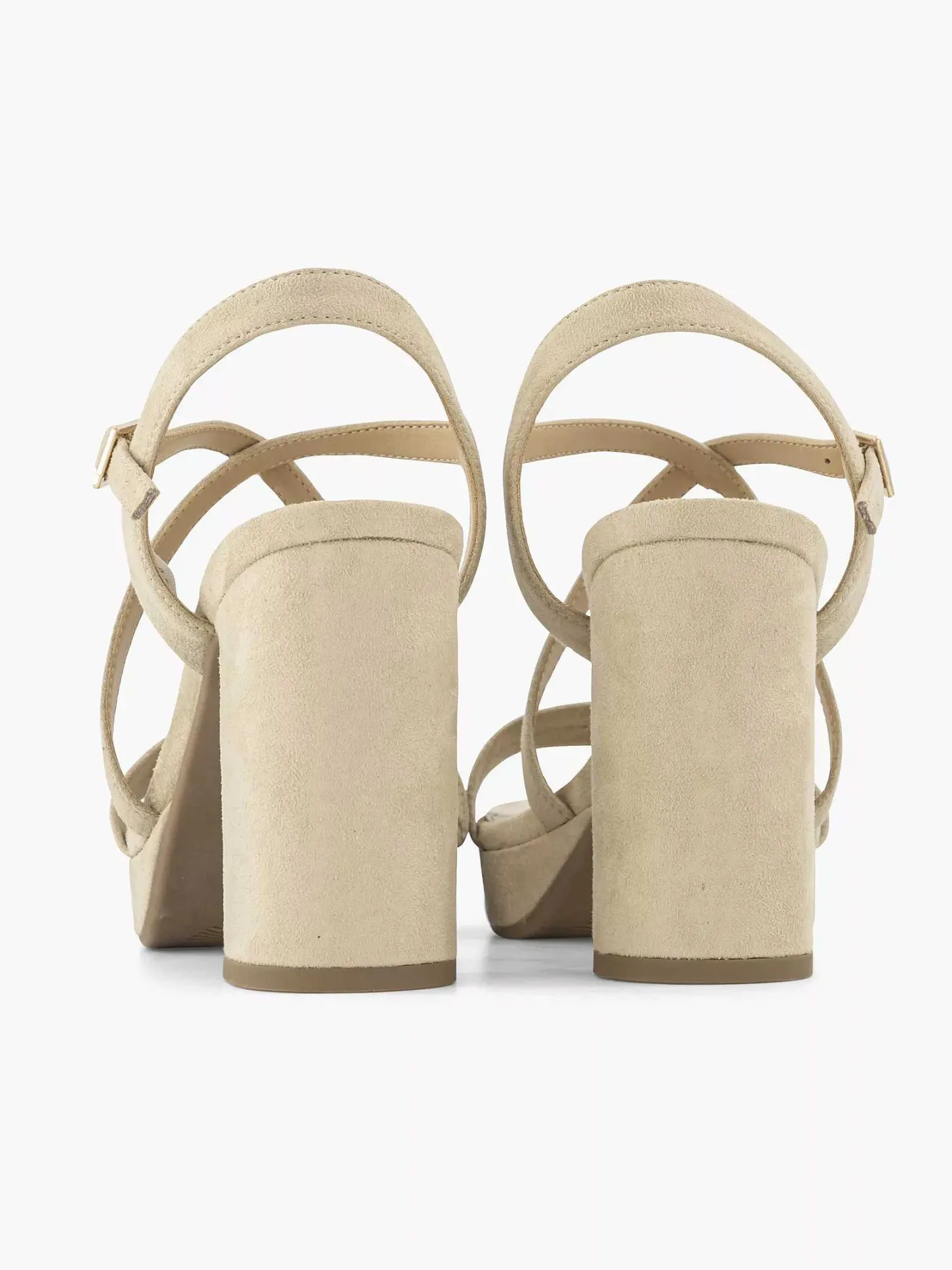 Clearance Beige Sandalette Dames Sandalen