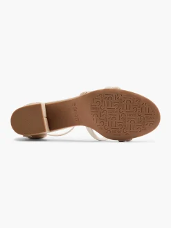 Clearance Beige Sandalette Dames Sandalen