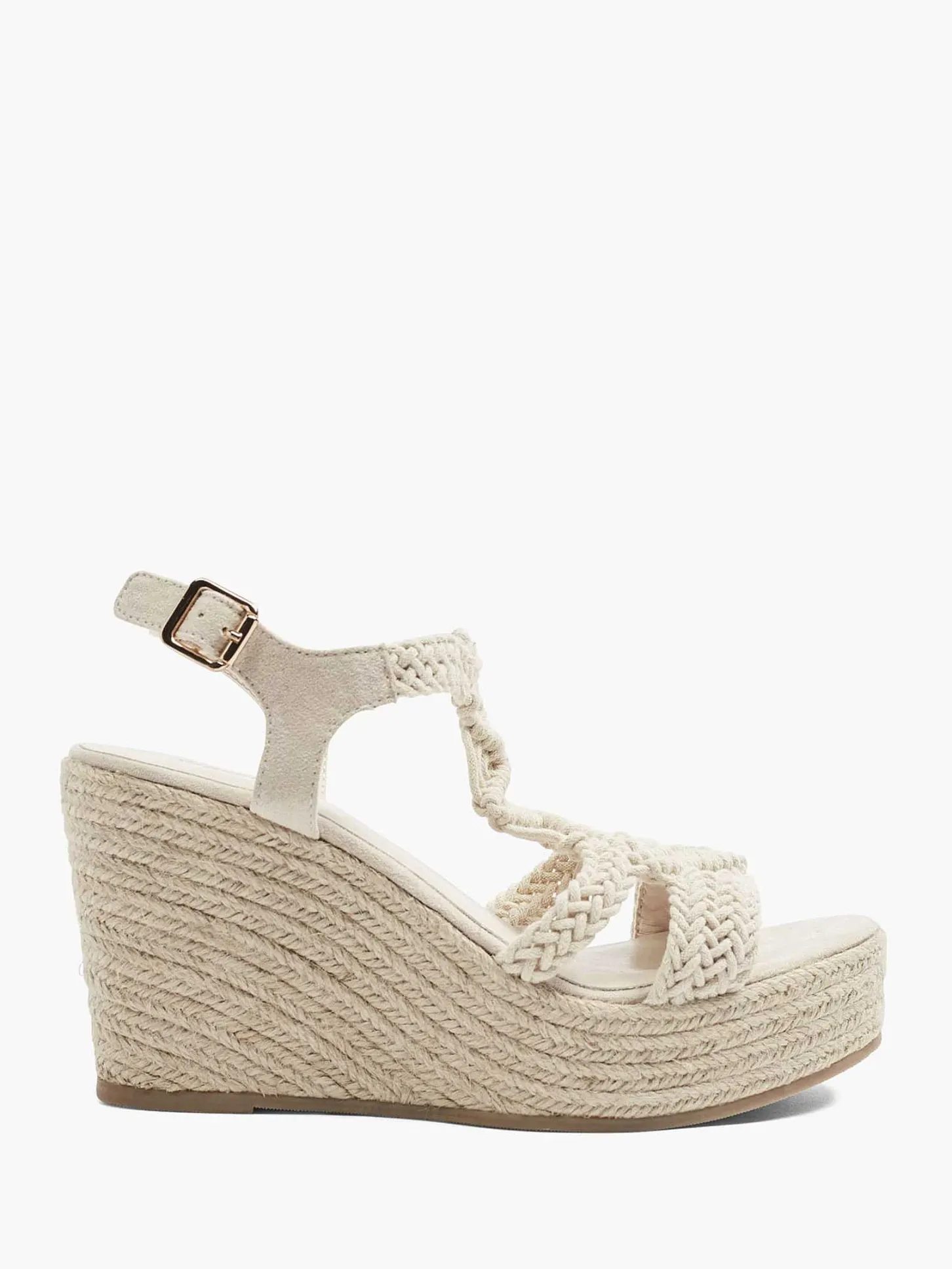 Outlet Beige Sandalette Sleehak Dames Sandalen
