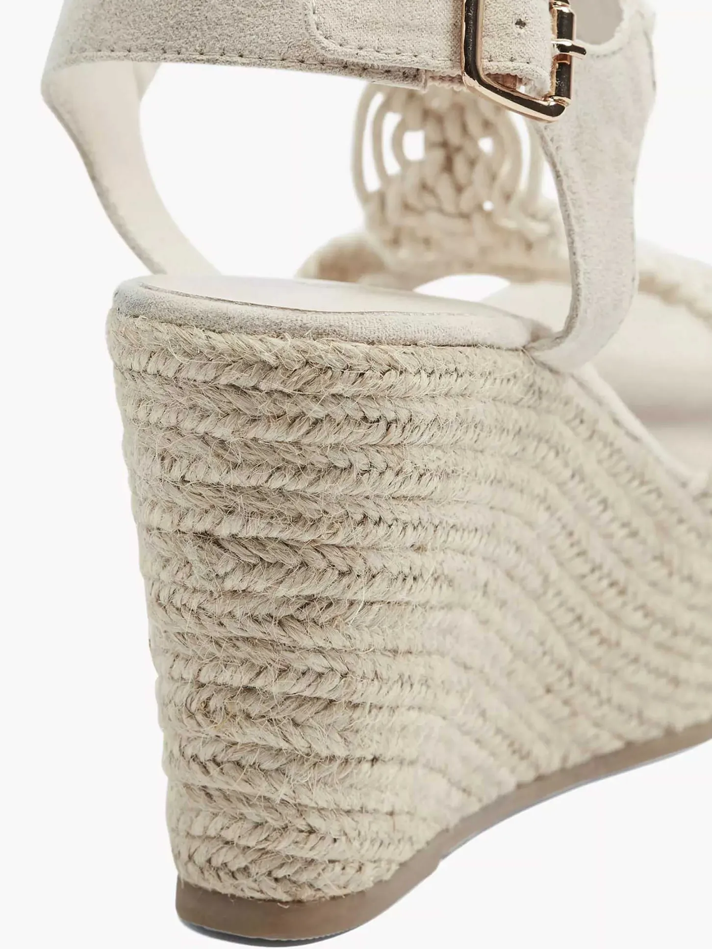 Outlet Beige Sandalette Sleehak Dames Sandalen
