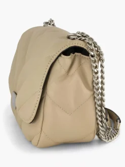 Beige Schoudertas Dames Online Exclusive Accessoires