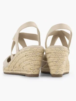 Sale Beige Slingback Sleehak Dames Sandalen