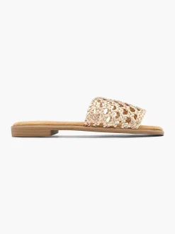 Clearance Beige Slipper Dames Slippers