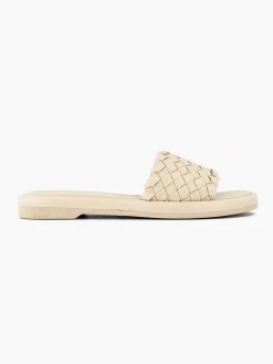 Hot Beige Slipper Gevlochten Dames Slippers