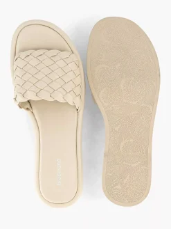 Hot Beige Slipper Gevlochten Dames Slippers