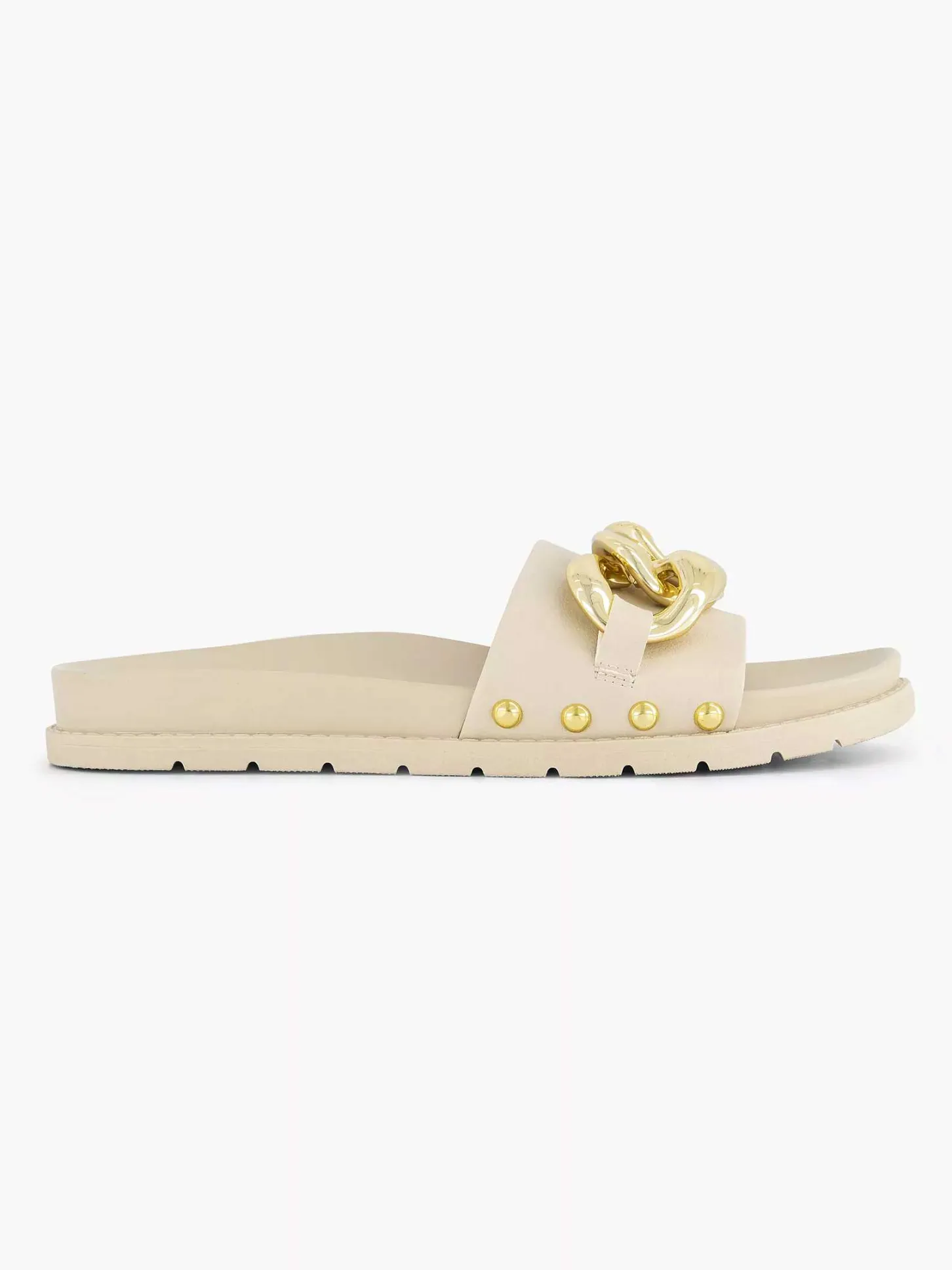 Beige Slipper Sierketting Dames Slippers
