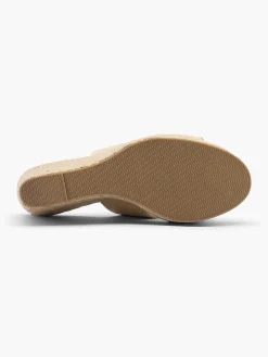 New Beige Slipper Sleehak Dames Slippers