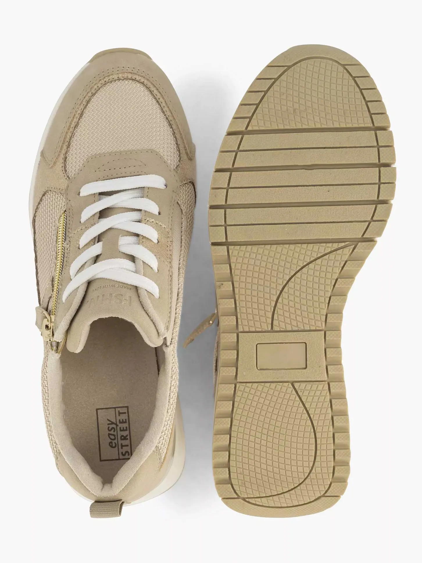 New Beige Sneaker Dames Comfort Schoenen