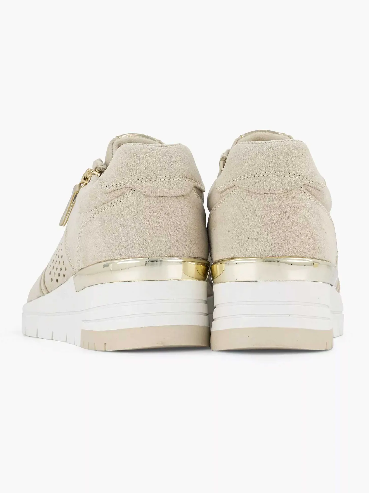 Discount Beige Sneaker Sleehak Dames Comfort Schoenen