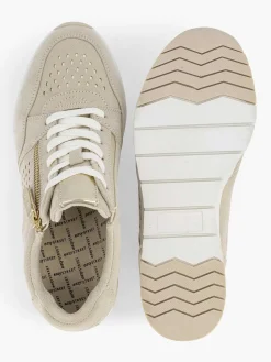 Discount Beige Sneaker Sleehak Dames Comfort Schoenen