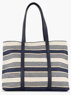 New Blauw/ Witte Strandtas Dames Online Exclusive Accessoires