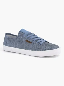 Online Blauwe Canvas Sneaker Heren Sneakers
