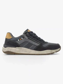 Discount Blauwe Comfort Veterschoen Heren Instappers