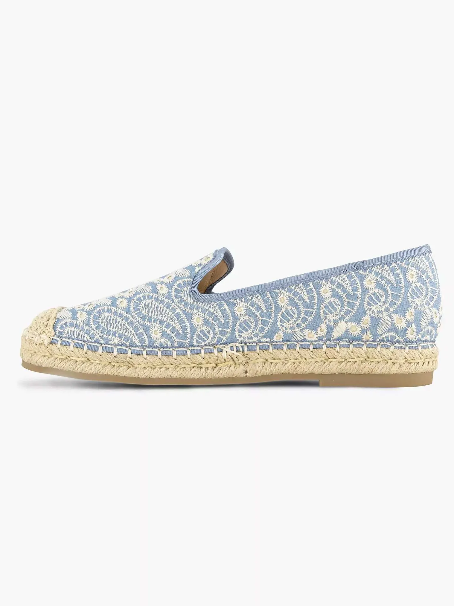 Sale Blauwe Espadrille Dames Instappers