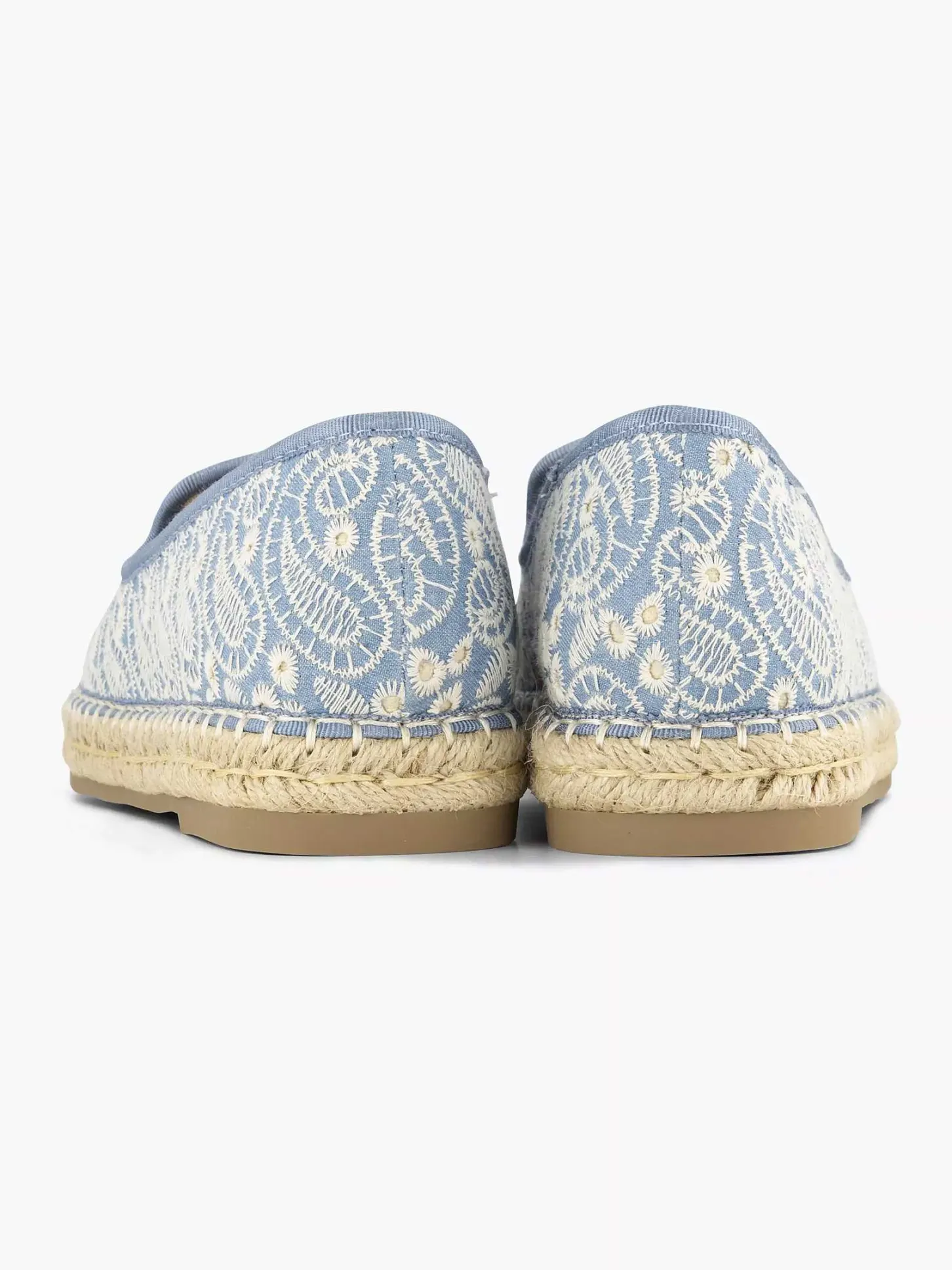 Sale Blauwe Espadrille Dames Instappers