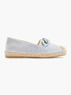 Hot Blauwe Espadrille Sierketting Dames Instappers