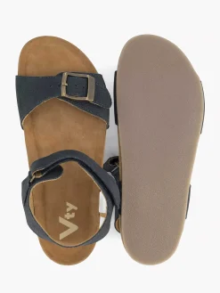 Outlet Blauwe Leren Sandaal Kinderen Jongensschoenen