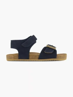 New Blauwe Leren Sandaal Klittenband Kinderen Jongensschoenen