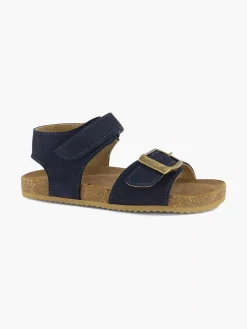 New Blauwe Leren Sandaal Klittenband Kinderen Jongensschoenen