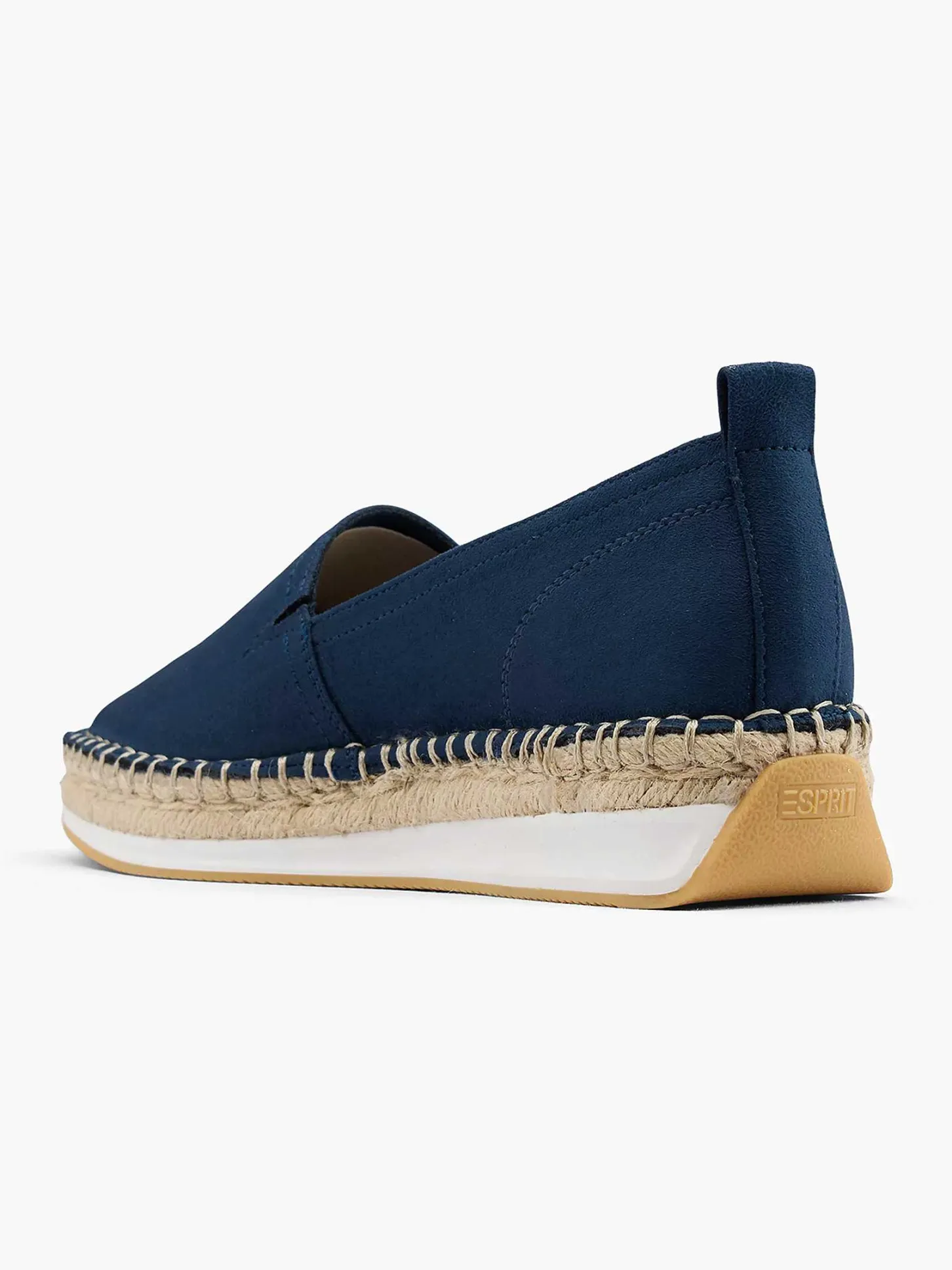Outlet Blauwe Platform Espadrille Dames Instappers