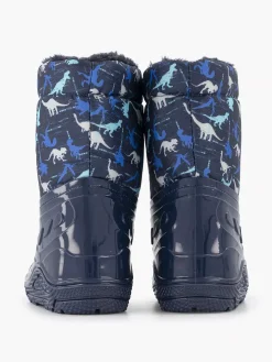 Discount Blauwe Regenlaars Dino Gevoerd Kinderen Babyschoenen