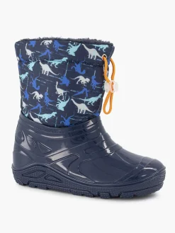 Discount Blauwe Regenlaars Dino Gevoerd Kinderen Babyschoenen