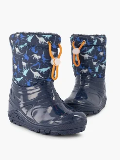 Discount Blauwe Regenlaars Dino Gevoerd Kinderen Babyschoenen
