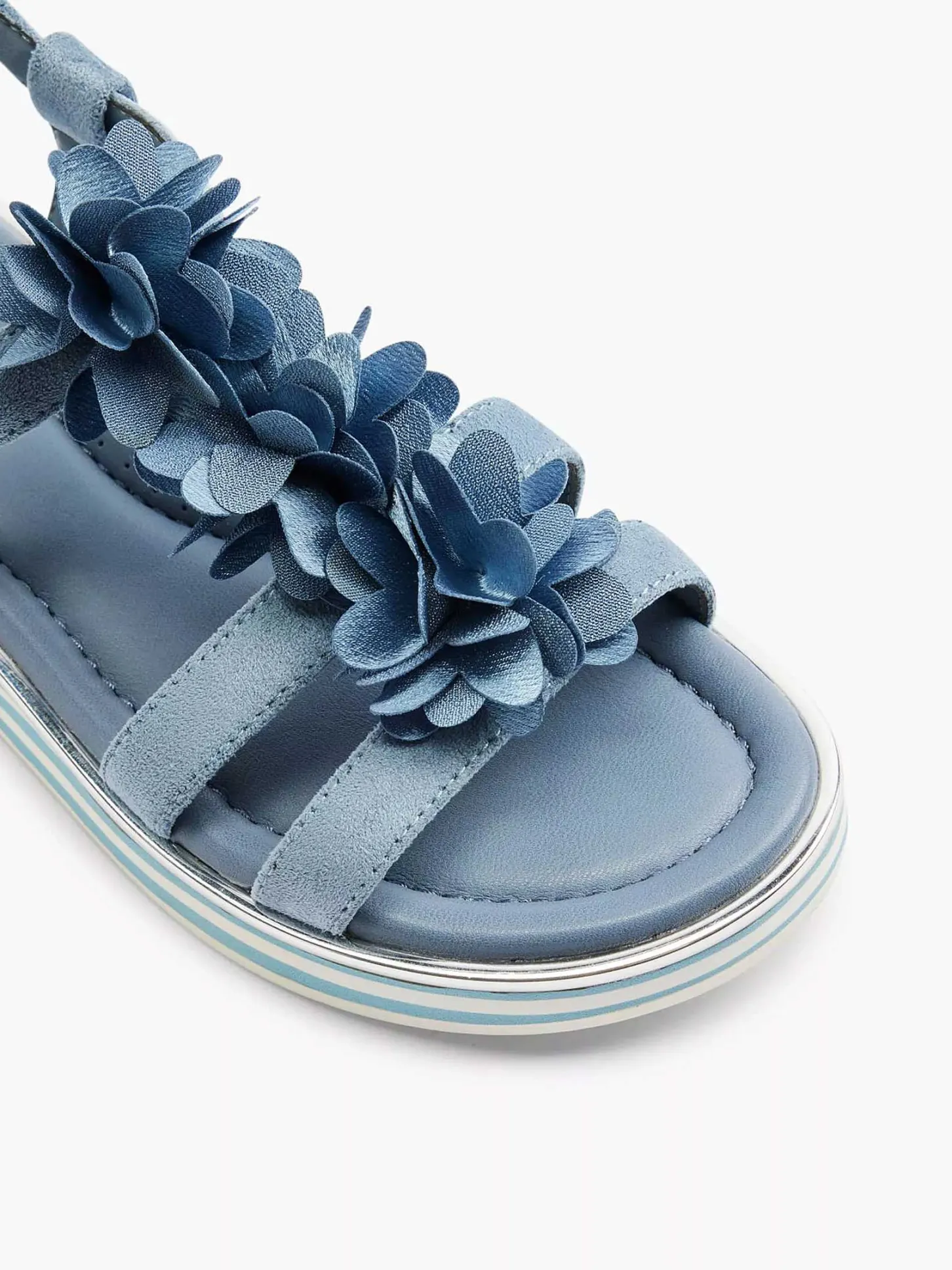 Sale Blauwe Sandaal Bloemen Kinderen Jongensschoenen