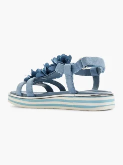 Sale Blauwe Sandaal Bloemen Kinderen Jongensschoenen