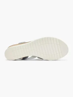 Discount Blauwe Sandalette Sleehak Dames Sandalen