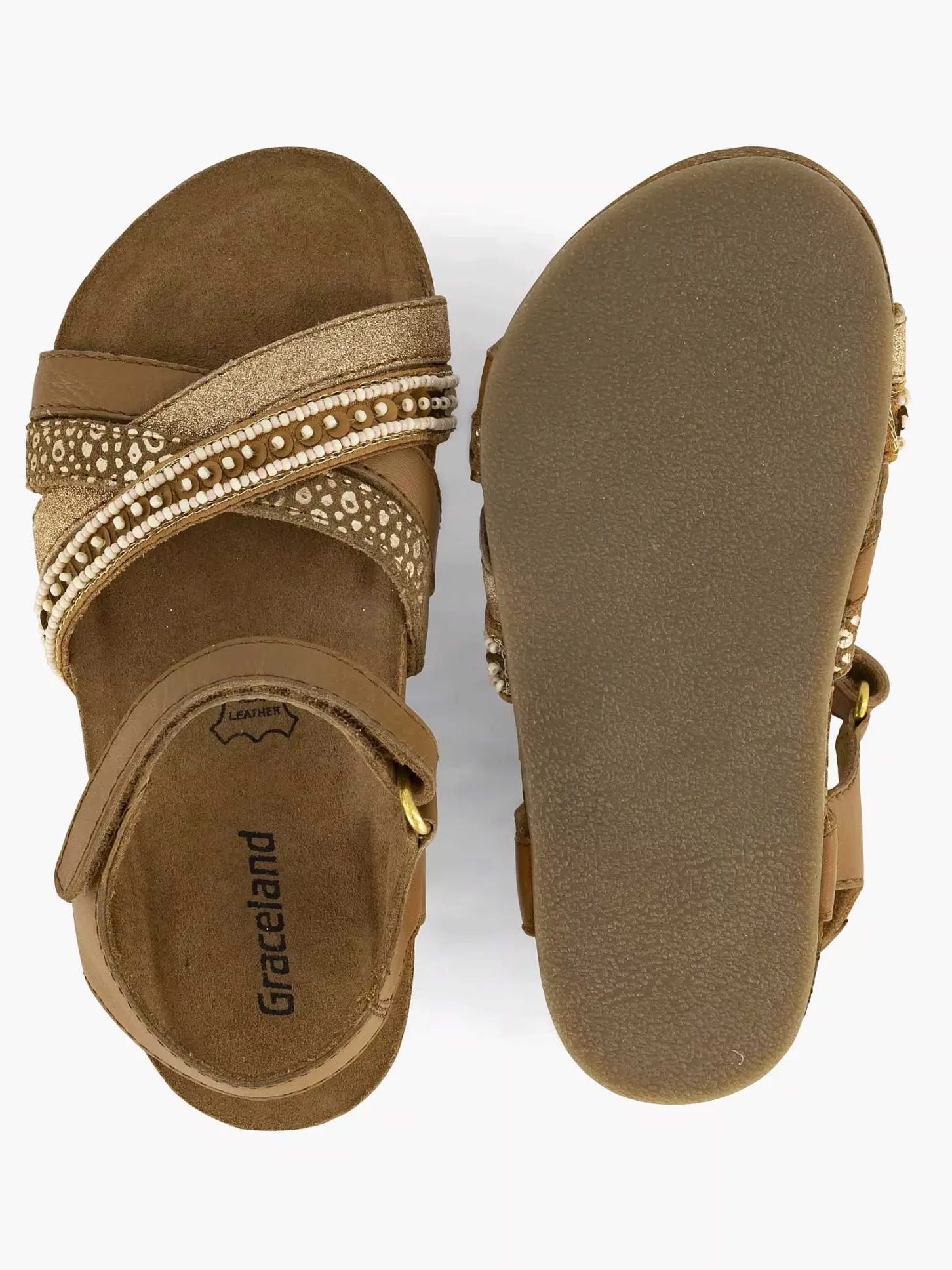 Clearance Bronskleurige Sandaal Kinderen Babyschoenen