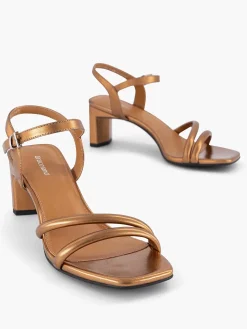 Online Bronze Sandalette Dames Sandalen