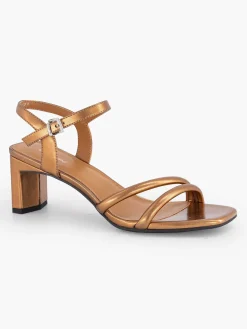 Online Bronze Sandalette Dames Sandalen