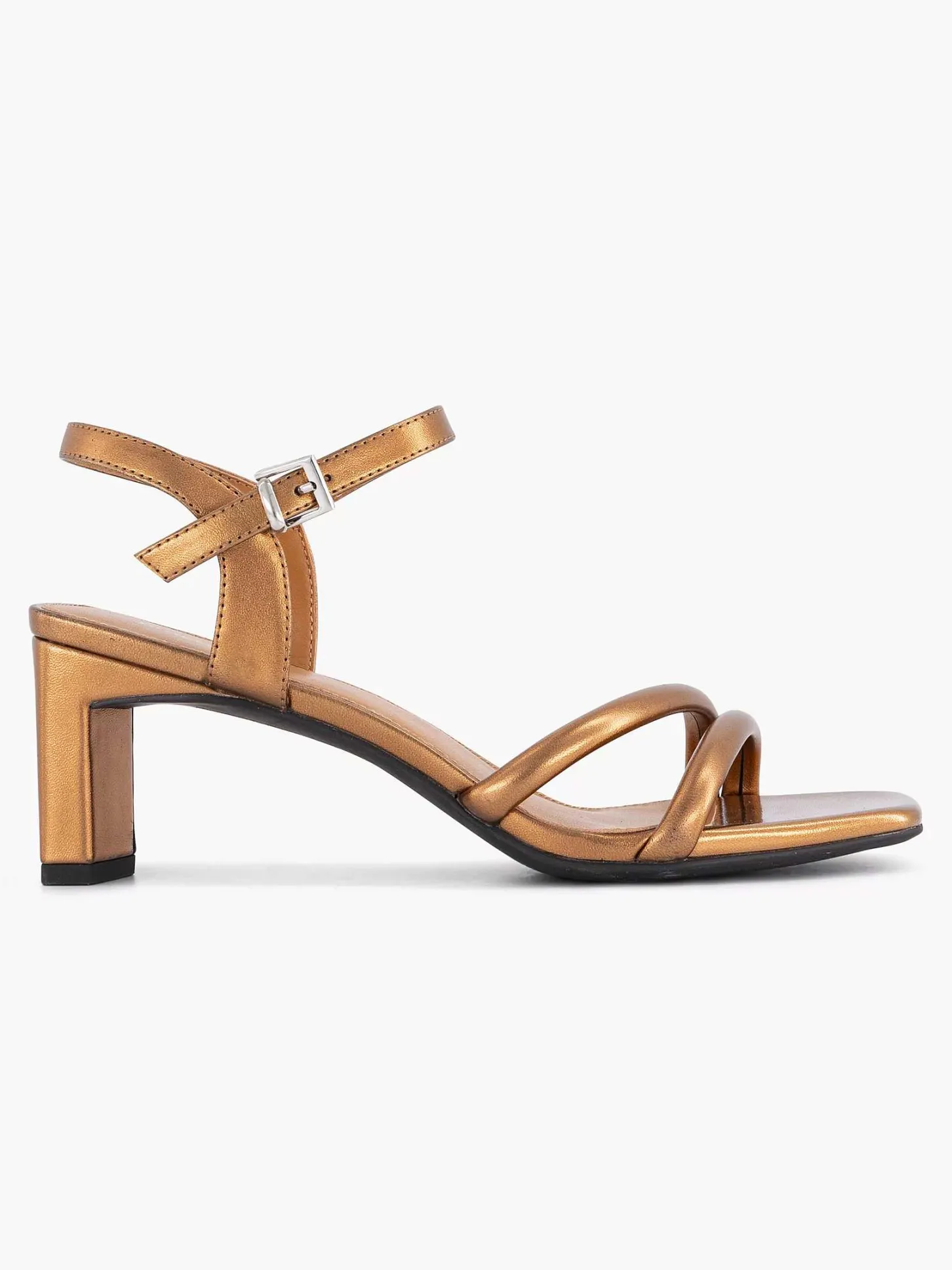 Online Bronze Sandalette Dames Sandalen