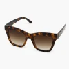 Online Bruine Cat Eye Zonnebril Print Dames Online Exclusive Accessoires