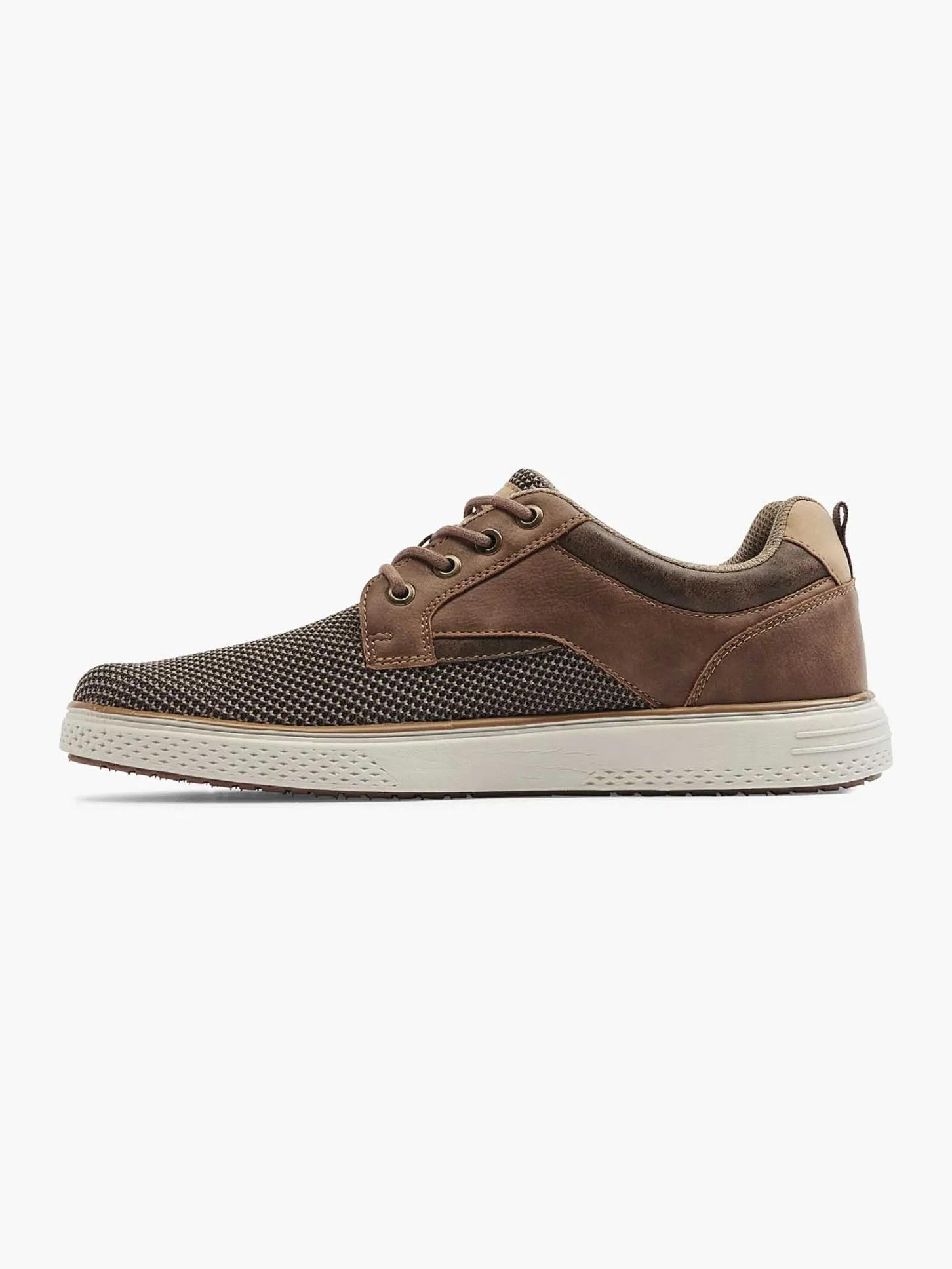 Outlet Bruine Comfort Sneaker Heren Sneakers