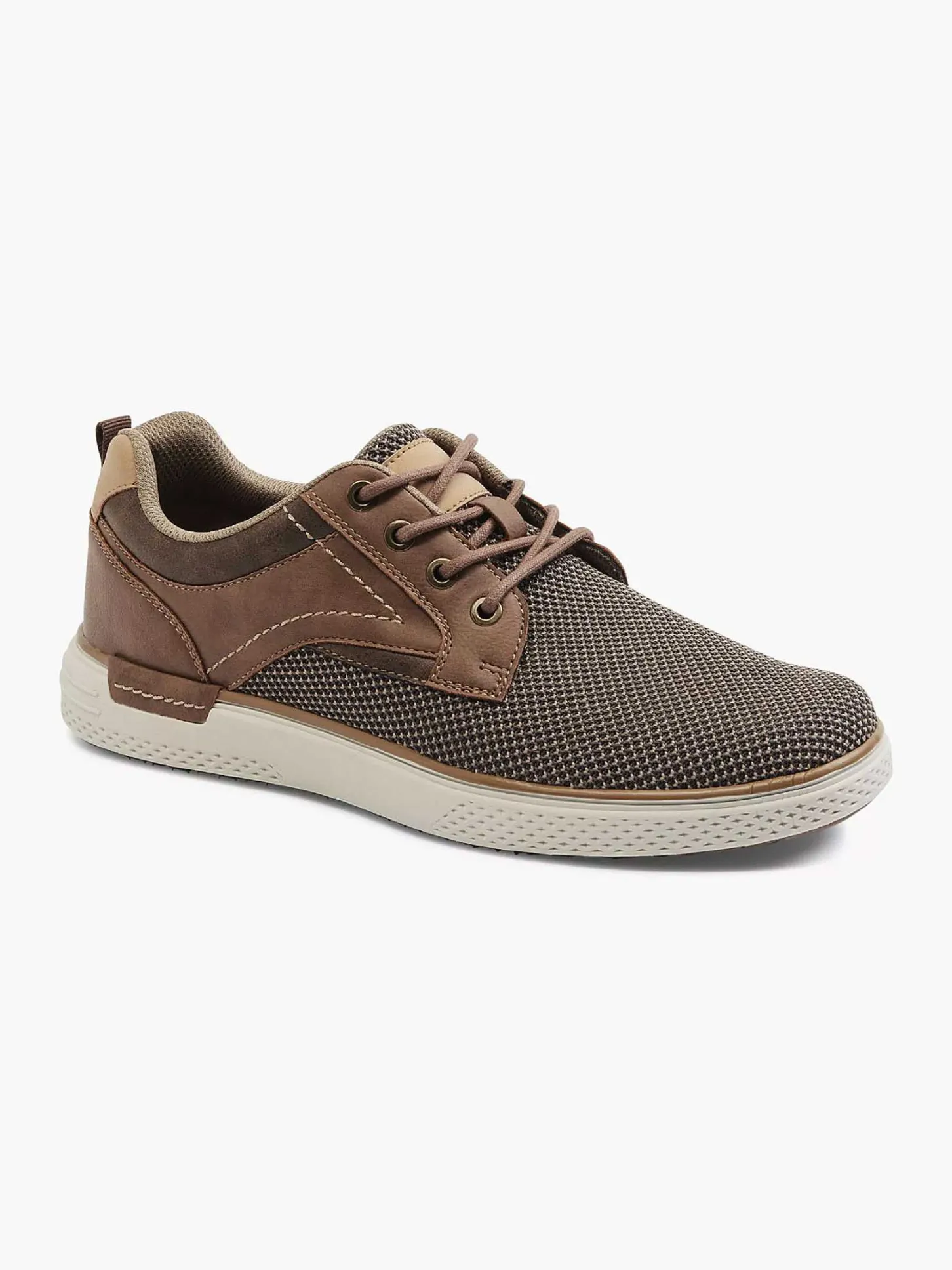 Outlet Bruine Comfort Sneaker Heren Sneakers