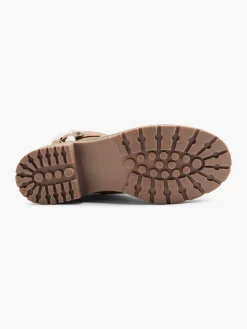 Clearance Bruine Enkelboot Gevoerd Dames Enkellaarzen & Boots