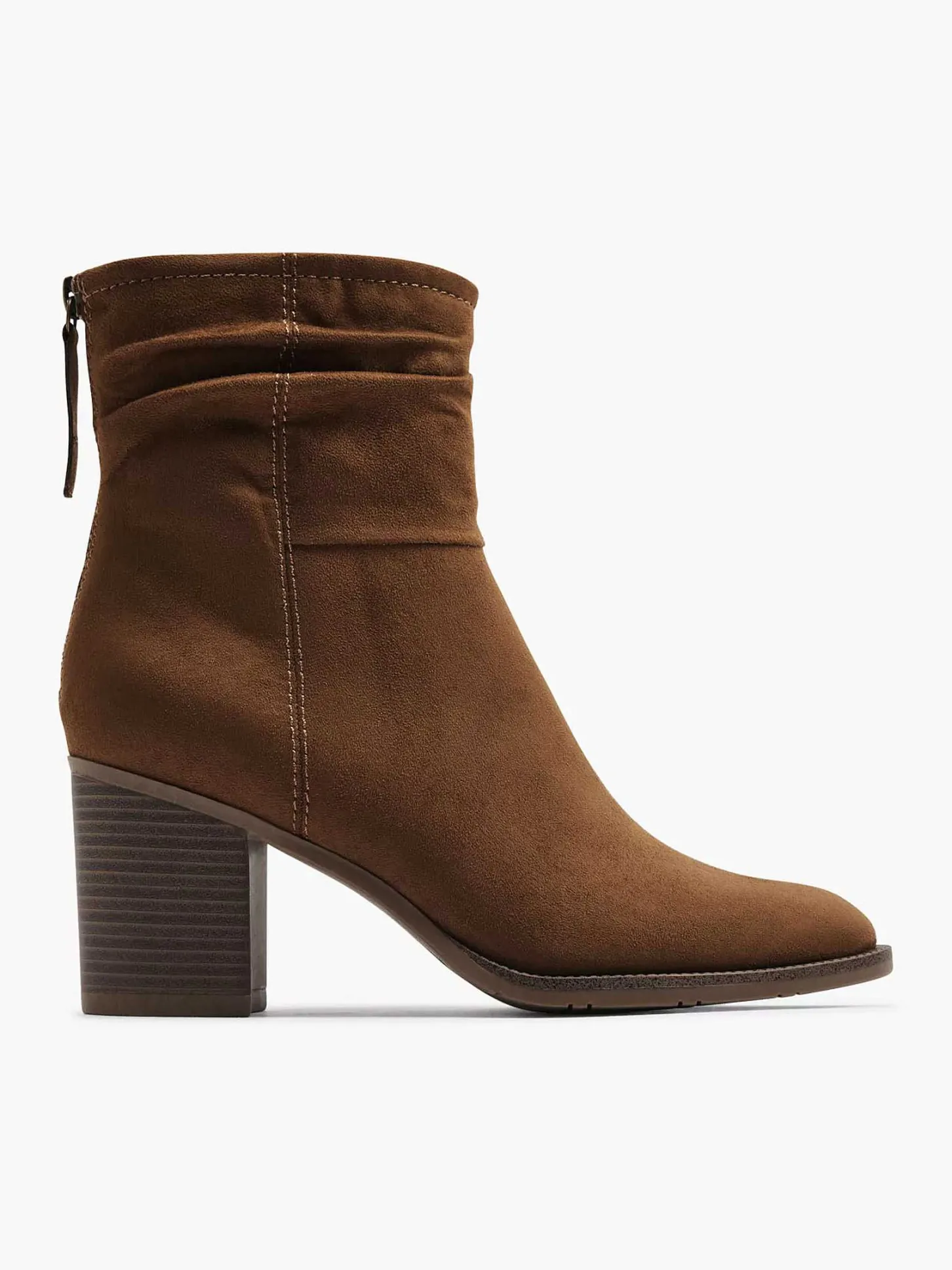 New Bruine Enkellaars Hak Dames Enkellaarzen & Boots