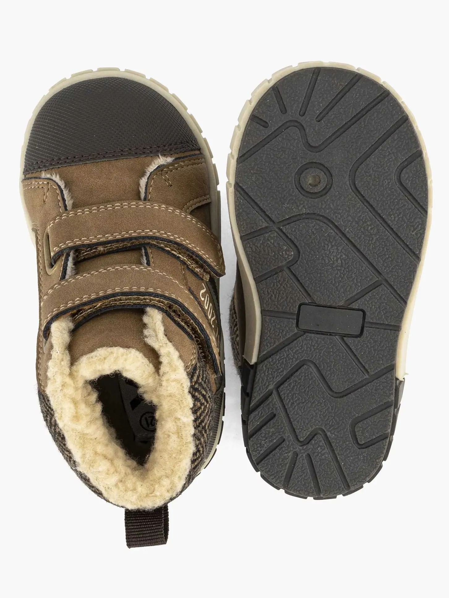 Clearance Bruine Hoge Sneaker Kinderen Jongensschoenen