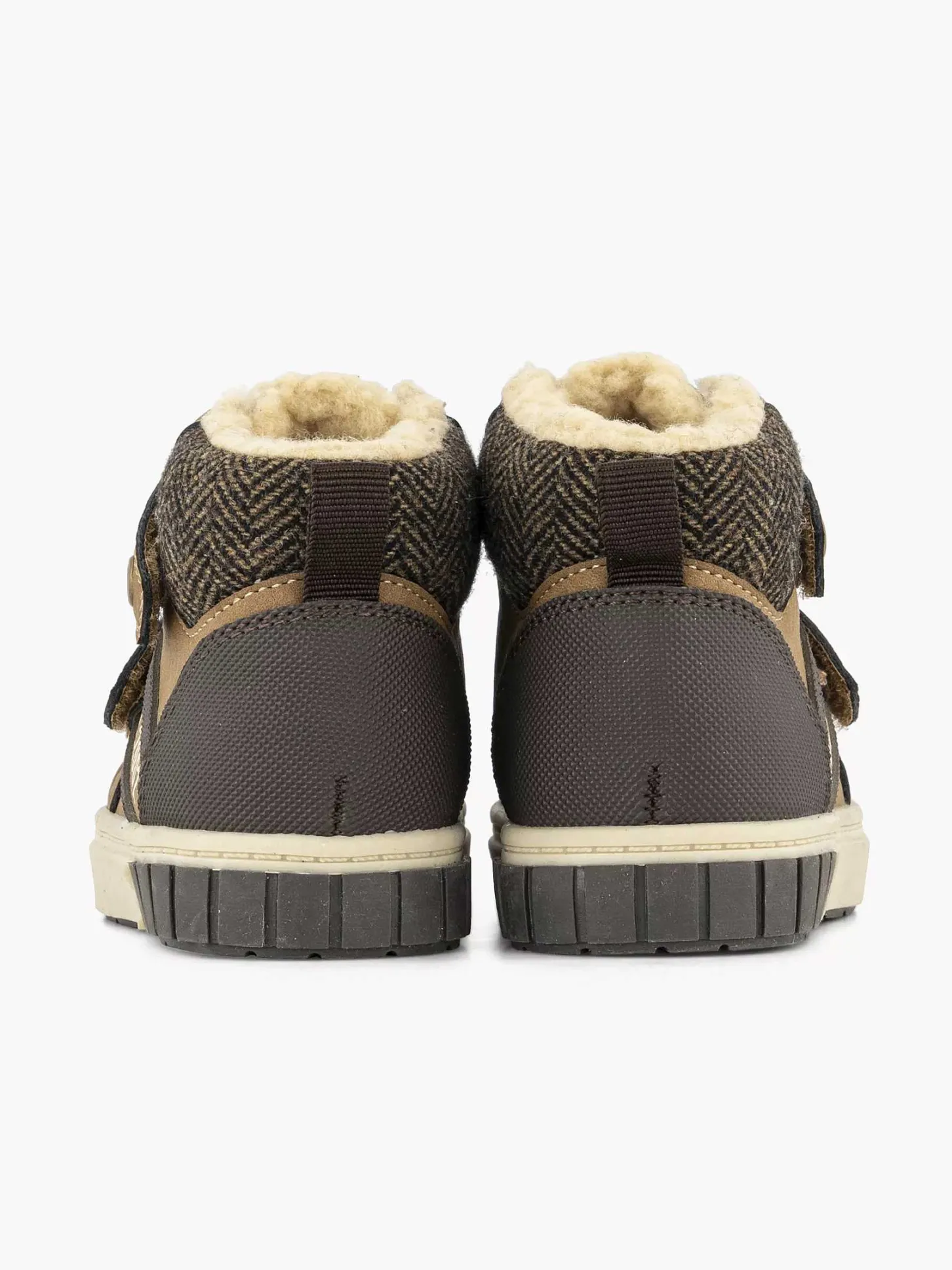 Clearance Bruine Hoge Sneaker Kinderen Jongensschoenen