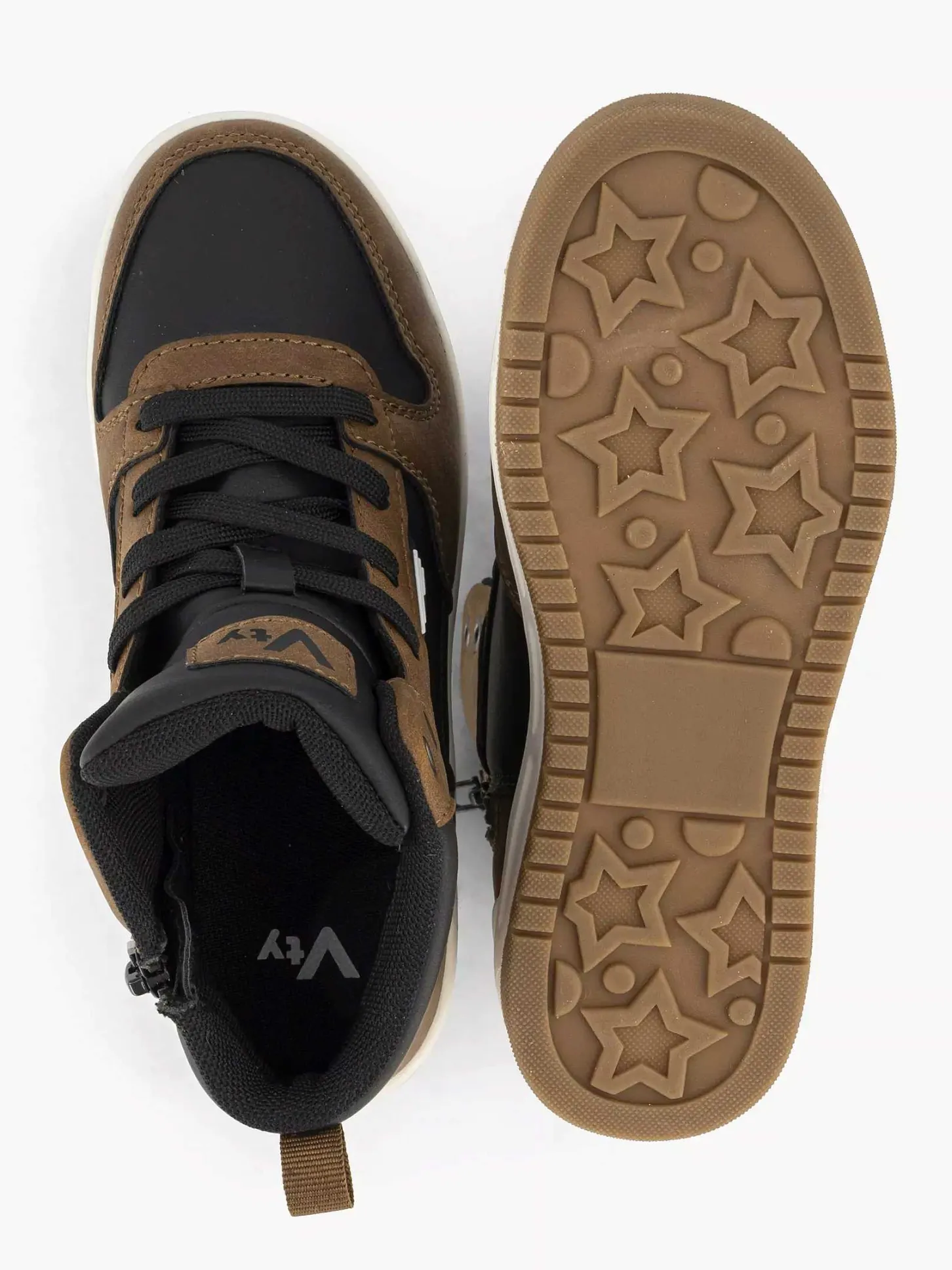 Hot Bruine Hoge Sneaker Kinderen Jongensschoenen